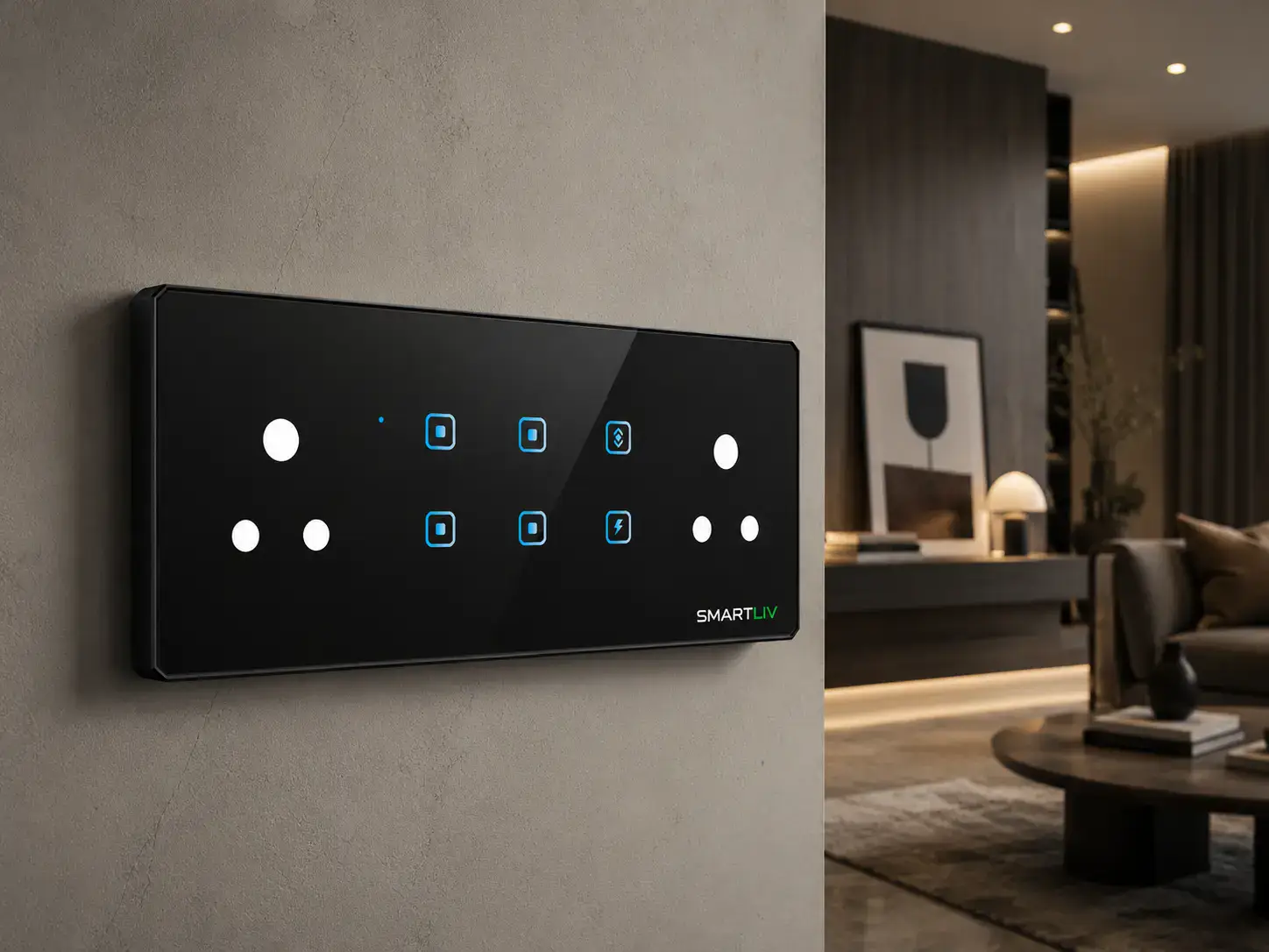 8-Gang Touch Switch - SmartLiv premium smart home product