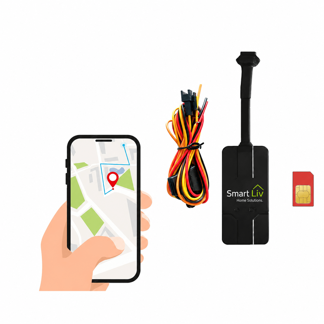 GPS Vehicle Tracker - Black colour