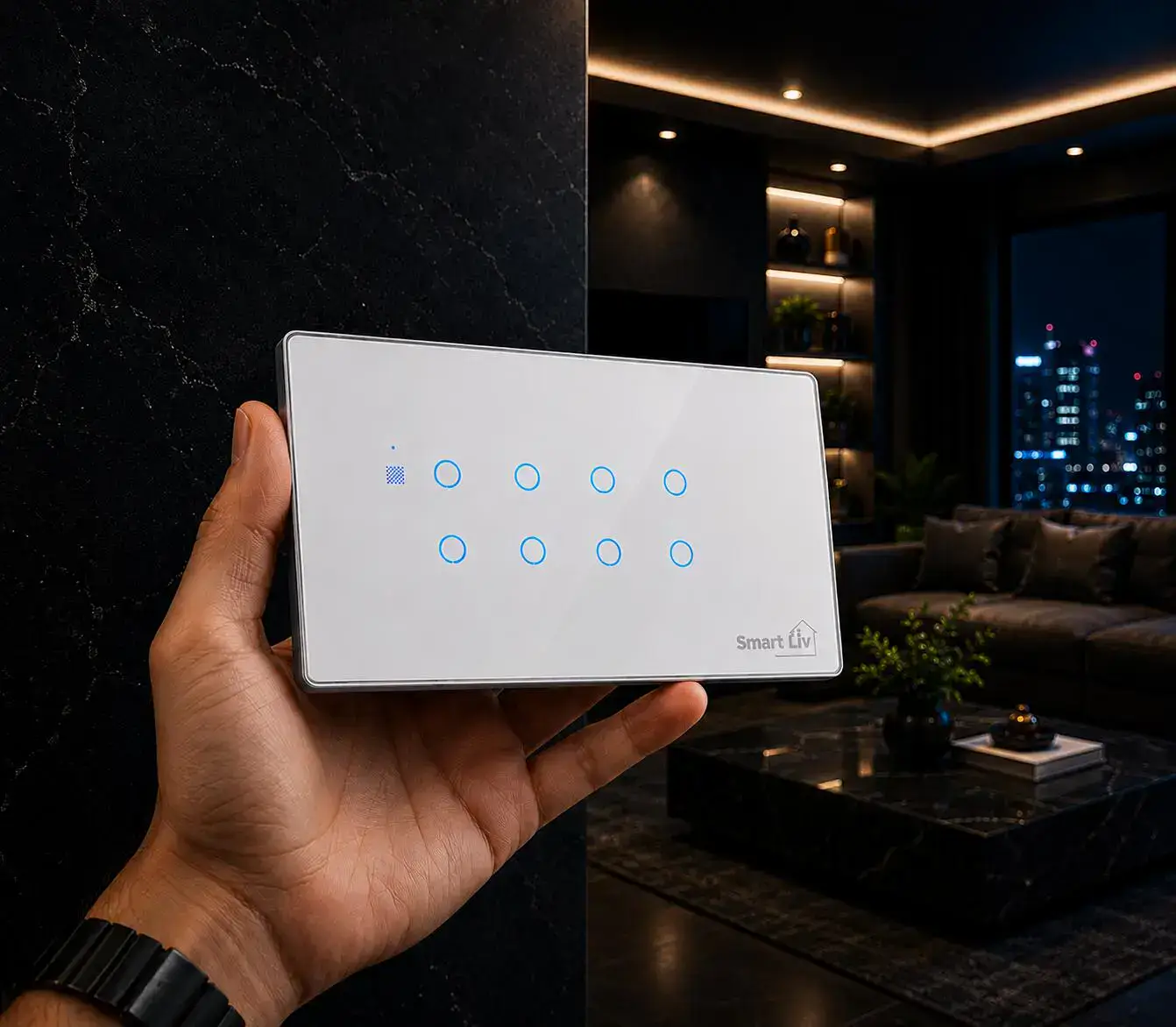 SmartLiv Switch Panel - Premium Smart Home Control