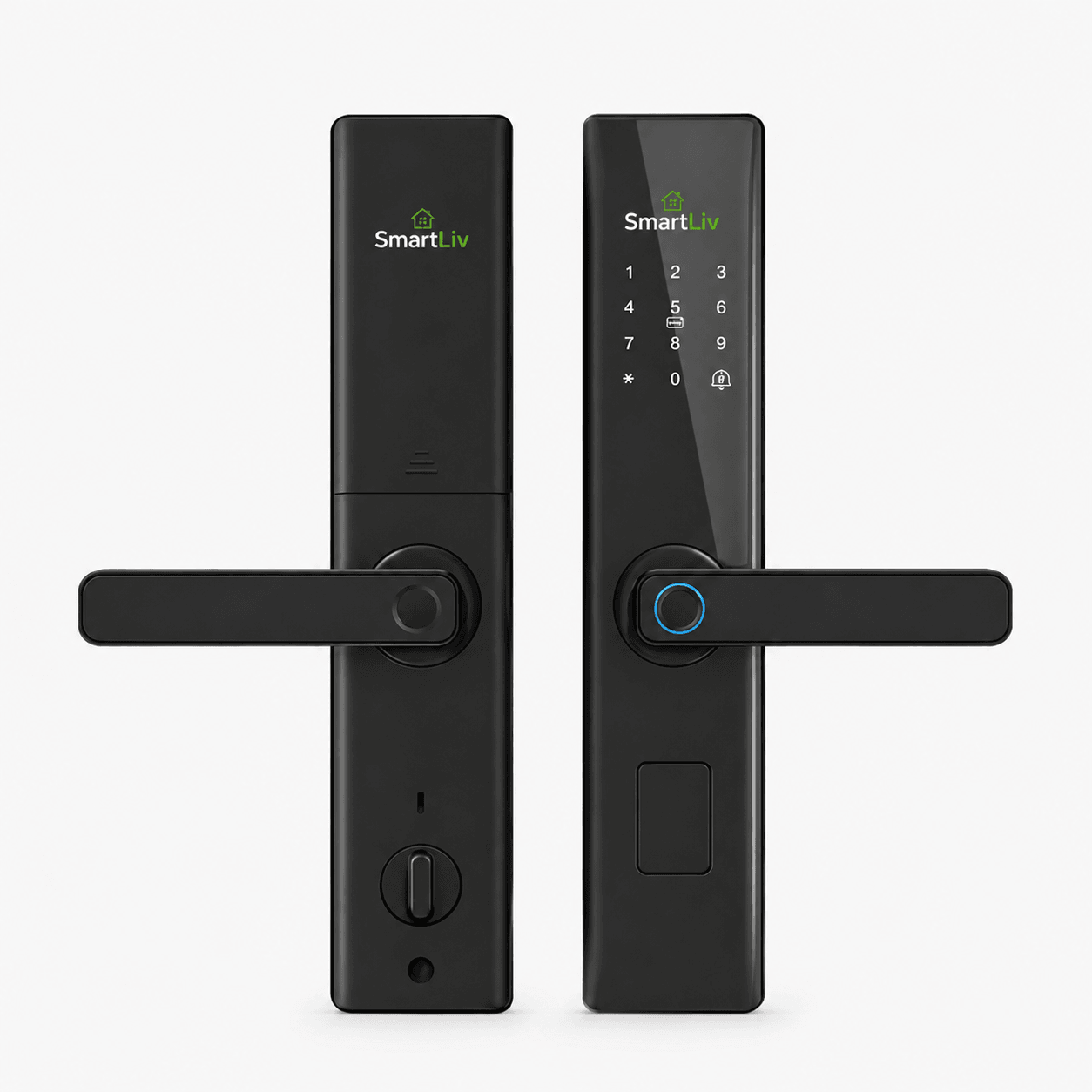 Fingerprint Smart Door Lock - Black colour